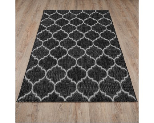 Ковер Турецкий Grand GARDEN SISAL дизайн E4179 BLACK-CREAM