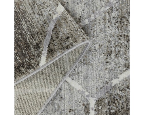 Ковер Турецкий OZKAPLAN KARPET OLBIA дизайн B0607B WHITE-ANTHRACITE