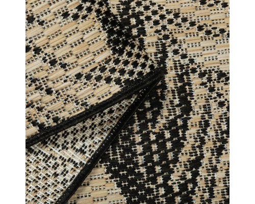 Ковер Турецкий Canan PAROS дизайн 8913A BLACK-CREAM