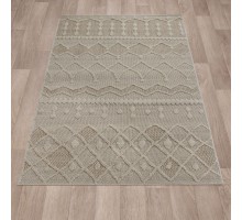 Ковер Турецкий OZKAPLAN KARPET GELA дизайн 0D121A BEIGE-BEIGE