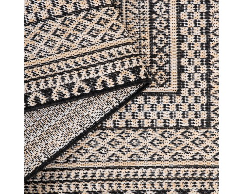 Ковер Турецкий Canan PAROS дизайн 6672A BLACK-CREAM