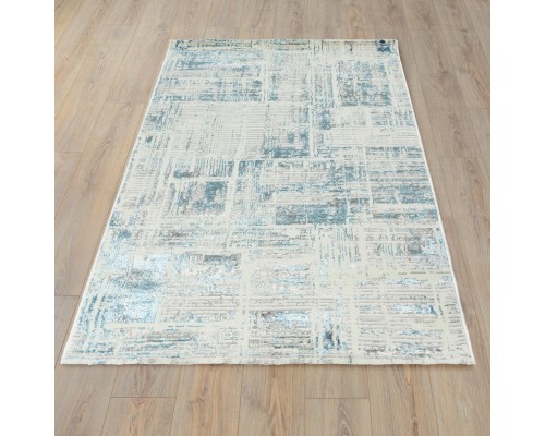 Ковер Турецкий ULUBEY IPLIK / BEHRAM ADARA дизайн T1888LL CREAM-BLUE