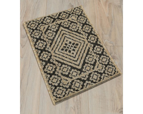 Ковер Турецкий Canan PAROS дизайн 6610A BLACK-CREAM