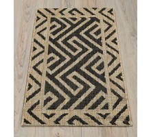 Ковер Турецкий Canan PAROS дизайн A948A BLACK-CREAM