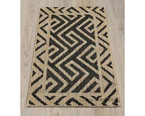 Ковер Турецкий Canan PAROS дизайн A948A BLACK-CREAM