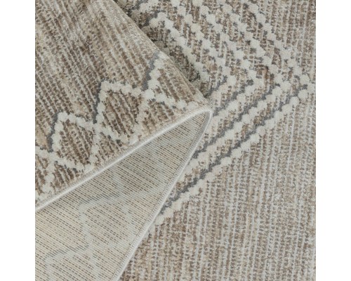 Ковер Турецкий OZKAPLAN KARPET OLBIA дизайн B0800A BEIGE-WHITE