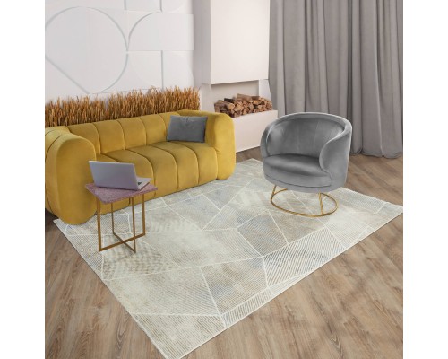 Ковер Турецкий ULUBEY IPLIK / BEHRAM SANTOS дизайн T1495RC CREAM-CREAM