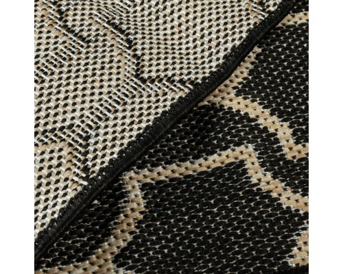 Ковер Турецкий Canan PAROS дизайн A945A BLACK-CREAM