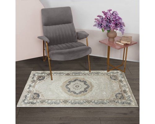 Ковер Турецкий ULUBEY IPLIK / BEHRAM ROMANCE дизайн T1209RC M.CREAM-M.CREAM