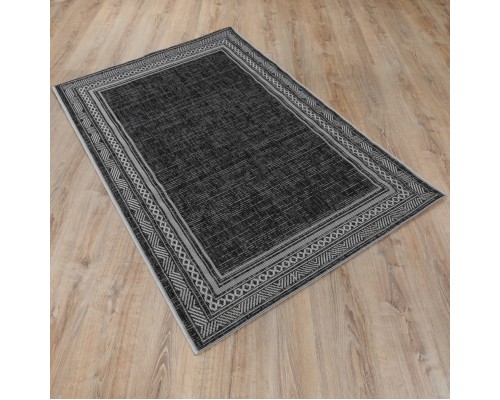 Ковер Турецкий Grand GARDEN SISAL дизайн E4176 BLACK-CREAM