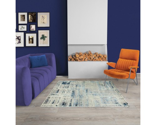 Ковер Турецкий ULUBEY IPLIK / BEHRAM ADARA дизайн T1888LL CREAM-BLUE