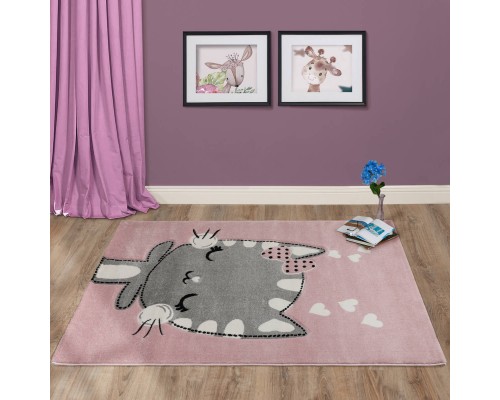 Ковер Турецкий Grand CHILDWORLD дизайн C553 L.PINK-GREY