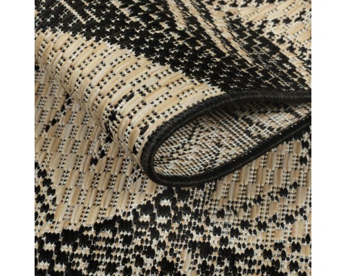 Ковер Турецкий Canan PAROS дизайн 8913A BLACK-CREAM