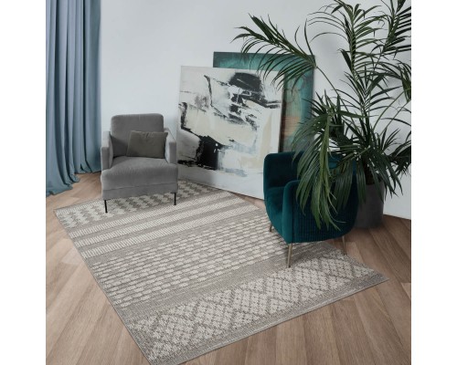 Ковер Турецкий OZKAPLAN KARPET GELA дизайн 0D457A BLUE-L.GREY