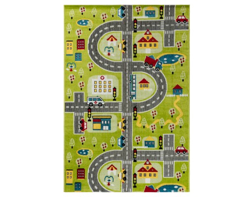 Ковер Турецкий AHENKLI PLAY RUGS дизайн D591A GREEN-CREAM