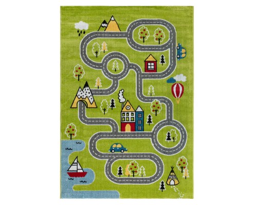 Ковер Турецкий AHENKLI PLAY RUGS дизайн D918A GREEN-CREAM