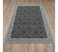 Ковер Турецкий Grand GARDEN SISAL дизайн E4184 BLACK-CREAM