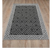 Ковер Турецкий Grand GARDEN SISAL дизайн E4184 BLACK-CREAM