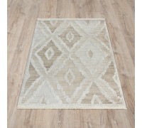 Ковер Турецкий OZKAPLAN KARPET OLBIA дизайн B0816A WHITE-L.BEIGE