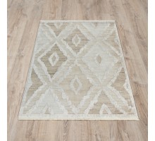 Ковер Турецкий OZKAPLAN KARPET OLBIA дизайн B0816A WHITE-L.BEIGE