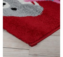 Ковер Турецкий AHENKLI COLOR дизайн C463A RED-RED