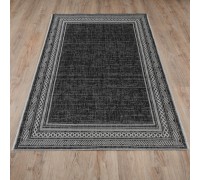 Ковер Турецкий Grand GARDEN SISAL дизайн E4176 BLACK-CREAM