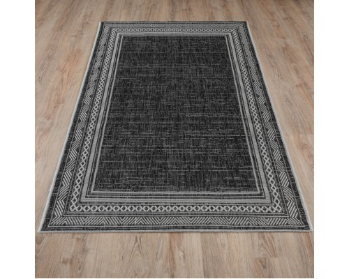 Ковер Турецкий Grand GARDEN SISAL дизайн E4176 BLACK-CREAM