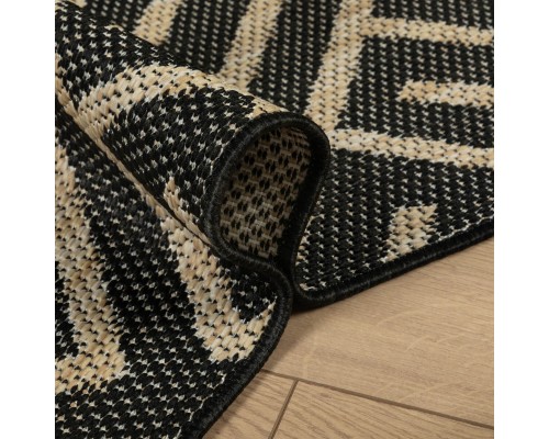 Ковер Турецкий Canan PAROS дизайн 8150A BLACK-CREAM