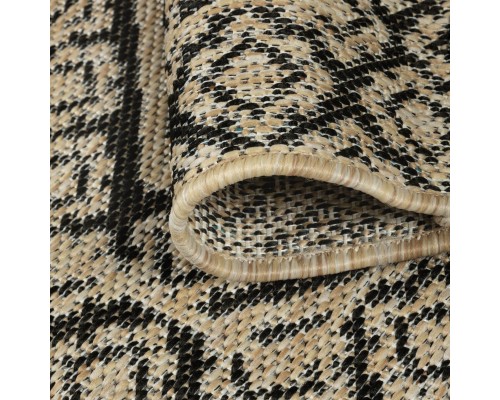 Ковер Турецкий Canan PAROS дизайн 6610A BLACK-CREAM