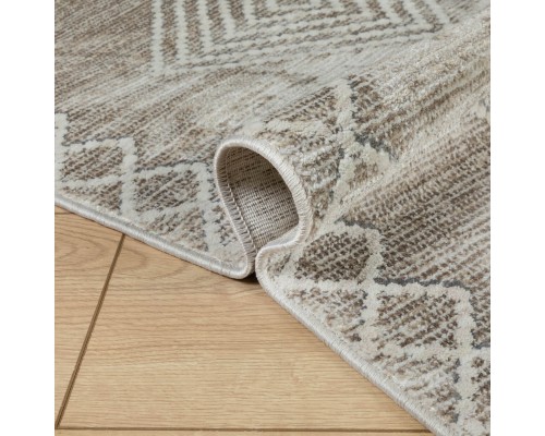 Ковер Турецкий OZKAPLAN KARPET OLBIA дизайн B0800A BEIGE-WHITE