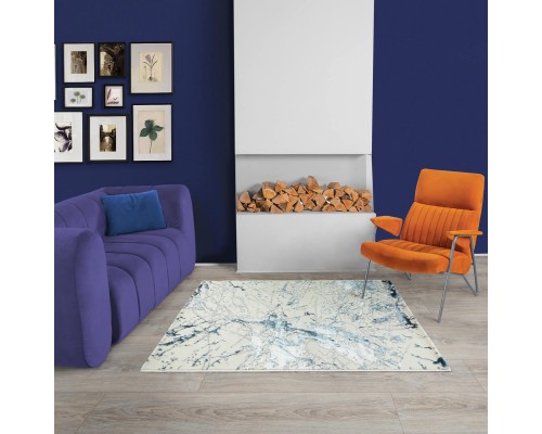 Ковер Турецкий ULUBEY IPLIK / BEHRAM ADARA дизайн T1889LL CREAM-BLUE