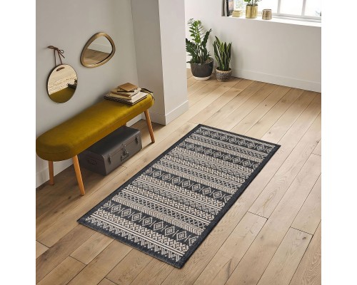 Ковер Турецкий Canan PAROS дизайн A947A BLACK-CREAM