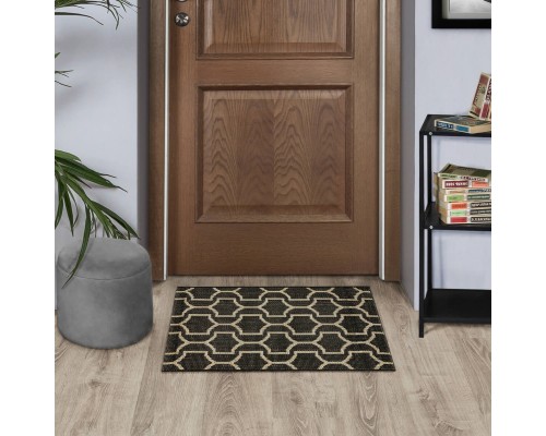 Ковер Турецкий Canan PAROS дизайн A945A BLACK-CREAM