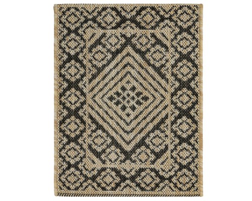 Ковер Турецкий Canan PAROS дизайн 6610A BLACK-CREAM