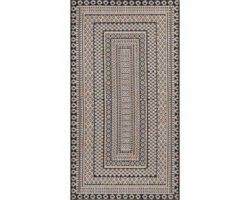 Ковер Турецкий Canan PAROS дизайн 6672A BLACK-CREAM