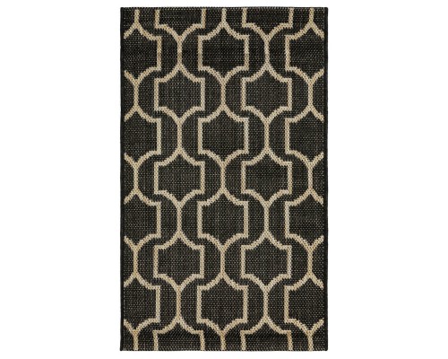 Ковер Турецкий Canan PAROS дизайн A945A BLACK-CREAM