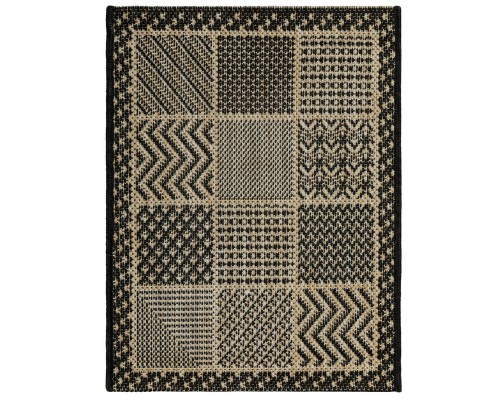 Ковер Турецкий Canan PAROS дизайн A946A BLACK-CREAM