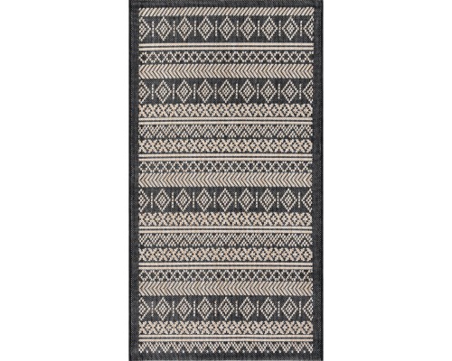 Ковер Турецкий Canan PAROS дизайн A947A BLACK-CREAM