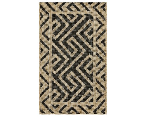 Ковер Турецкий Canan PAROS дизайн A948A BLACK-CREAM