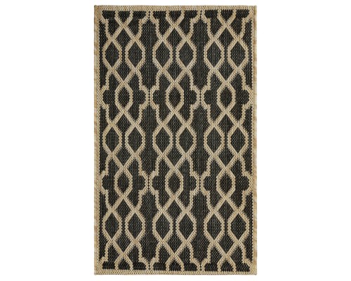 Ковер Турецкий Canan PAROS дизайн A956A BLACK-CREAM