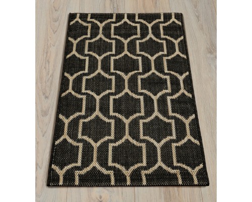 Ковер Турецкий Canan PAROS дизайн A945A BLACK-CREAM