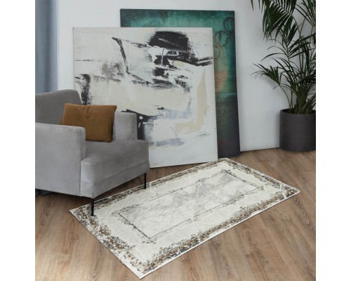 Ковер Турецкий ULUBEY IPLIK / BEHRAM SIRIUS дизайн T1586LL CREAM-CREAM