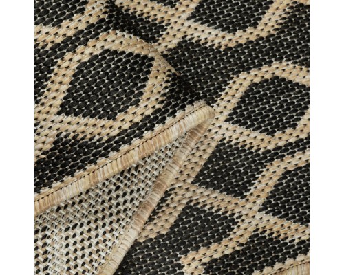 Ковер Турецкий Canan PAROS дизайн A956A BLACK-CREAM