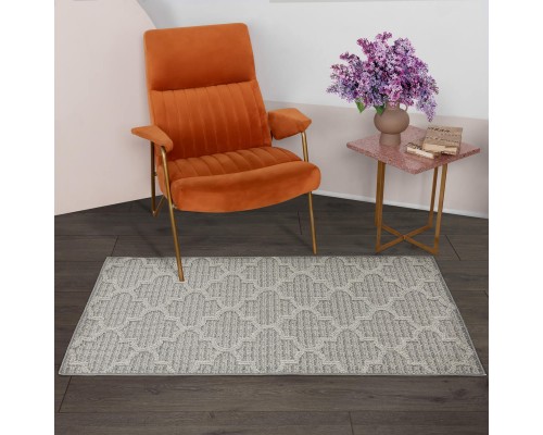 Ковер Турецкий OZKAPLAN KARPET GELA дизайн 0D537A BLUE-L.GREY