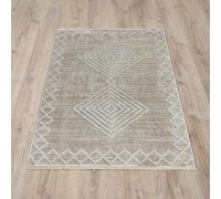 Ковер Турецкий OZKAPLAN KARPET OLBIA дизайн B0800A BEIGE-WHITE
