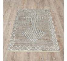 Ковер Турецкий OZKAPLAN KARPET OLBIA дизайн B0800A BEIGE-WHITE
