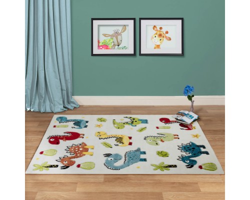 Ковер Турецкий AHENKLI PLAY RUGS дизайн D978A CREAM-GREEN