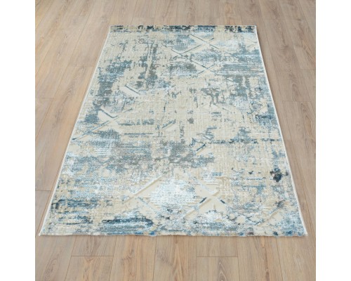 Ковер Турецкий ULUBEY IPLIK / BEHRAM ADARA дизайн T1876LL CREAM-BLUE