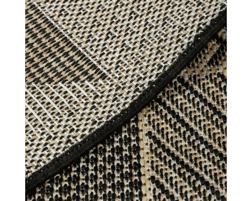 Ковер Турецкий Canan PAROS дизайн A946A BLACK-CREAM