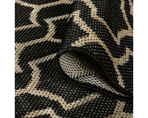 Ковер Турецкий Canan PAROS дизайн A945A BLACK-CREAM